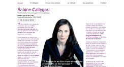 Desktop Screenshot of callegari-psychanalyste.com